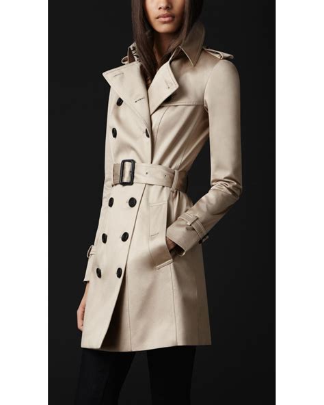 burberry prorsum sateen trench|Burberry shell trench coat.